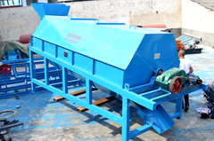 3米滾筒篩分機(jī)發(fā)往甘肅篩分紅土