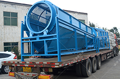 兩臺GTS1545無軸滾筒篩沙機(jī)發(fā)往廣東篩沙